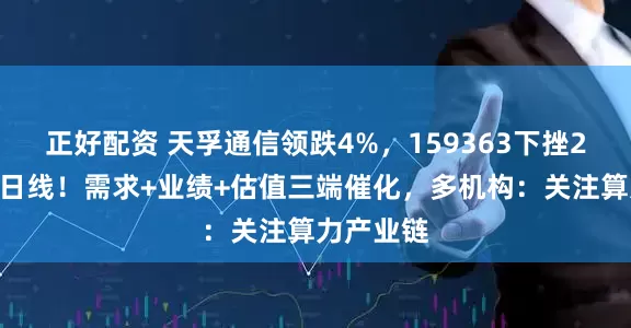 正好配资 天孚通信领跌4%，159363下挫2%回踩五日线！需求+业绩+估值三端催化，多机构：关注算力产业链